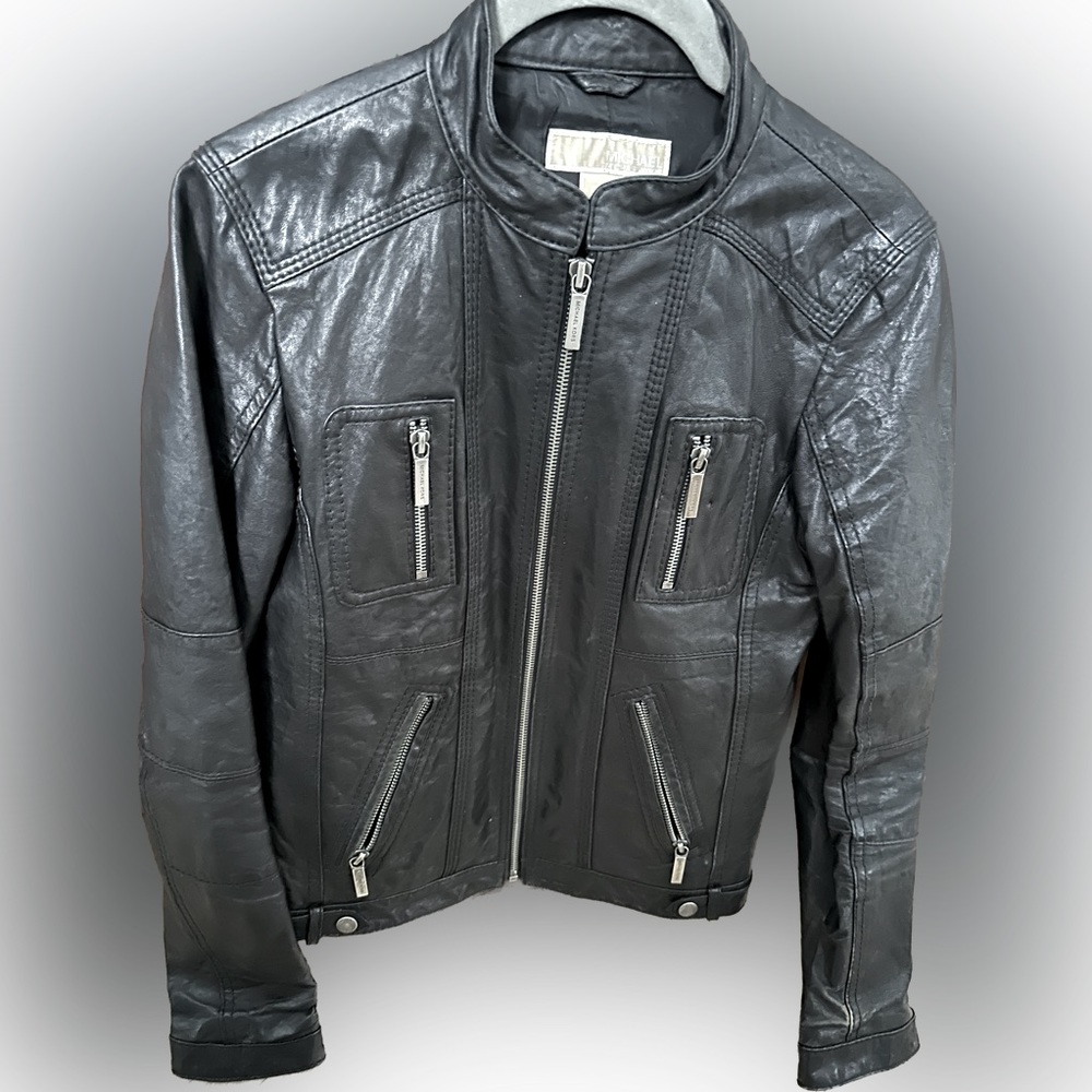 Michael Kors XS genuine leather jacket